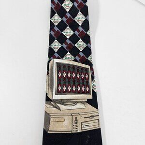 Tabasco Sauce Vintage Retro Computer Tech Geek Hot Sauce Silk Tie